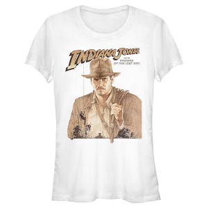 Juniors Womens Raiders of the Lost Ark Movie Poster T-Shirt - 1 of 4
