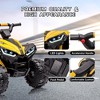 12V Kids Ride On ATV, 4 Wheeler Electric Vehicle for Toddlers, Battery Powered Motorized Quad Toy Car - 3 of 4