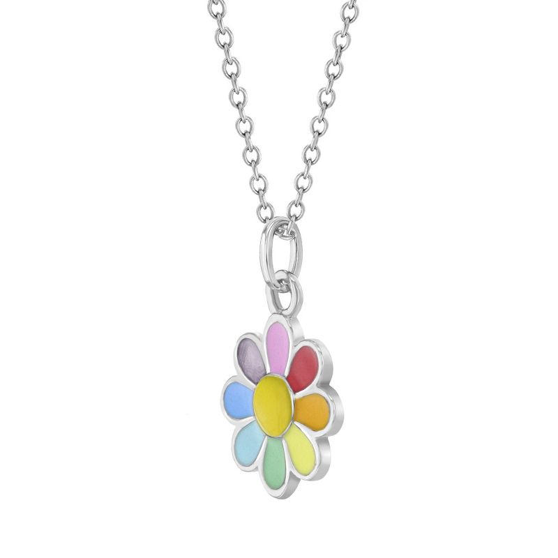 Girls' Flower Power Sterling Silver Necklace - In Season Jewelry, 2 of 5