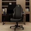NicBex PU Adjustable Ergonomic Office Chairs with Lumbar Support and Flip-up Armrests for Gaming Work Study,Black - 2 of 4