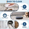 Washable Modern Bordered Rug Non Slip Low Pile Rug Soft Throw Floor Cover Foldable Indoor Carpet for Living Room Bedroom Playroom Nursery - 4 of 4