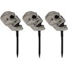 Northlight Set of 3 Skull Stakes Outdoor Yard Halloween Decorations - 4 of 4