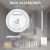 LED Bathroom Mirror Round Mirror With Light Toilet Mirror With Adjustable LED Color Temperatures,Anti-Fog,Wall Mounted Makeup Mirror-The Pop Home - 4 of 4
