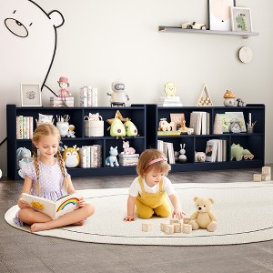 Tinyhomie Wooden Storage Cabinet with 5 Sections, Montessori Kids Bookshelf and Toy Organizer for Nursery, Playroom & Classroom - 1 of 4