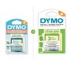 DYMO LetraTag 3pk Label Tape - Clear/White Paper/White Plastic: Label Maker Tape Cartridges, Multiple Colors Refill - 2 of 4