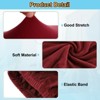 Unique Bargains Elastic Living Room Bedroom Square Foot Stool Cover - 3 of 4