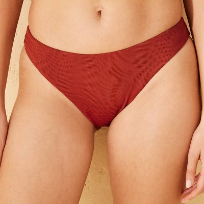 Women's Jacquard Extra High Leg Low-Rise Cheeky Bikini Bottom - Shade & Shore™