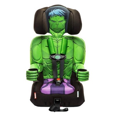 KidsEmbrace Marvel Avengers Incredible Hulk Safety Vehicle Combination 5 Point Harness High Back Booster Car Seat for Ages 12 Months to 10 Years Old