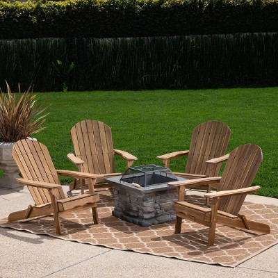 chairs with fire pit
