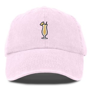 Dalix Pina Colada Embroidered Cap Cotton Baseball Cute Cool Dad Hat Womens - 1 of 4