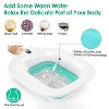 iMountek"Foldable Postpartum Sitz Toilet Seat Bidet for Hemorrhoid, Elderly & Postpartum Care - 1400ML"White&Green - 4 of 4