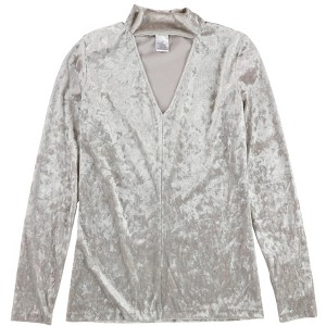 bar III Womens Velvet Pullover Blouse - 1 of 2
