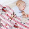 DSANE Christmas Snowman Reindeer Christmas Throw Blanket Soft Fleece Christmas Blanket Cozy Flannel Throw for Couch Bed - 4 of 4