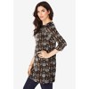 Roaman's Women's Plus Size Boatneck Ultimate Tunic With Side Slits - 4 of 4