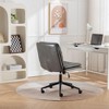 NicBex Home Office Chair with Adjustable Height Modern Rotatable PU Leather Criss Cross Chair with 5 Wheels and Wide Seat for Office, Study - 2 of 4