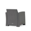 SKRAN Outdoor Faux Wicker Club Chairs with Waterproof Cushions for Backyard Porch Garden Poolside Balcony - 2 of 4