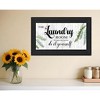 HomeRoots The Laundry Room Same Day Service Black Framed Print Laundry Wall Art - 2 of 3