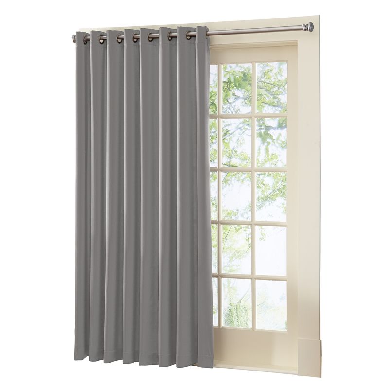 Collections Etc Gramercy Patio Door Grommet Top Curtain Panel, Single Panel,, 1 of 5