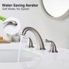 ALEXOUN 8-Inch 3 Holes 2 Handles Bathroom Sink Faucet, Brushed Nickel - 4 of 4