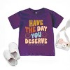 The Juniper Shop SmileyWorld Have The Day You Deserve Groovy Toddler Short Sleeve Tee - 2 of 4