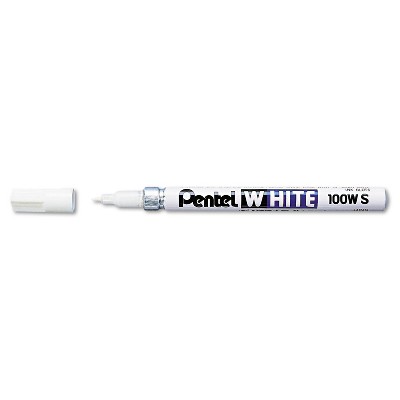 Pentel Permanent Marker Fine Point White 100WS