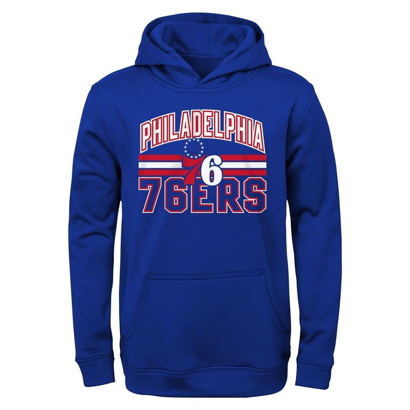 NBA Philadelphia 76ers Youth Poly Hooded Sweatshirt, 1 of 2