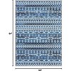 Washable Geometric Rug, Foldable Non-Slip Carpet, Stain-Resistant Non-Shedding Indoor Area Rug for Living Room Bedroom - 2 of 4