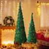 2 Pack Artificial Pop Up Christmas Tree with Red Ball Ornaments for for Home Office Store Holiday Decor - 2 of 4