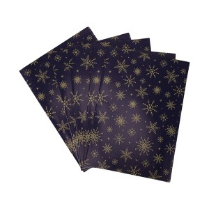 Unique Bargains Gift Wrap Paper Glossy Coated Paper 27.56 x 19.69" 5 Pcs - 1 of 4