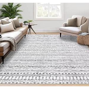 Rug Washable Modern Large Area Rug for Living Room Bedroom  Indoor Rug Non-Slip Living Room Rug - 1 of 4