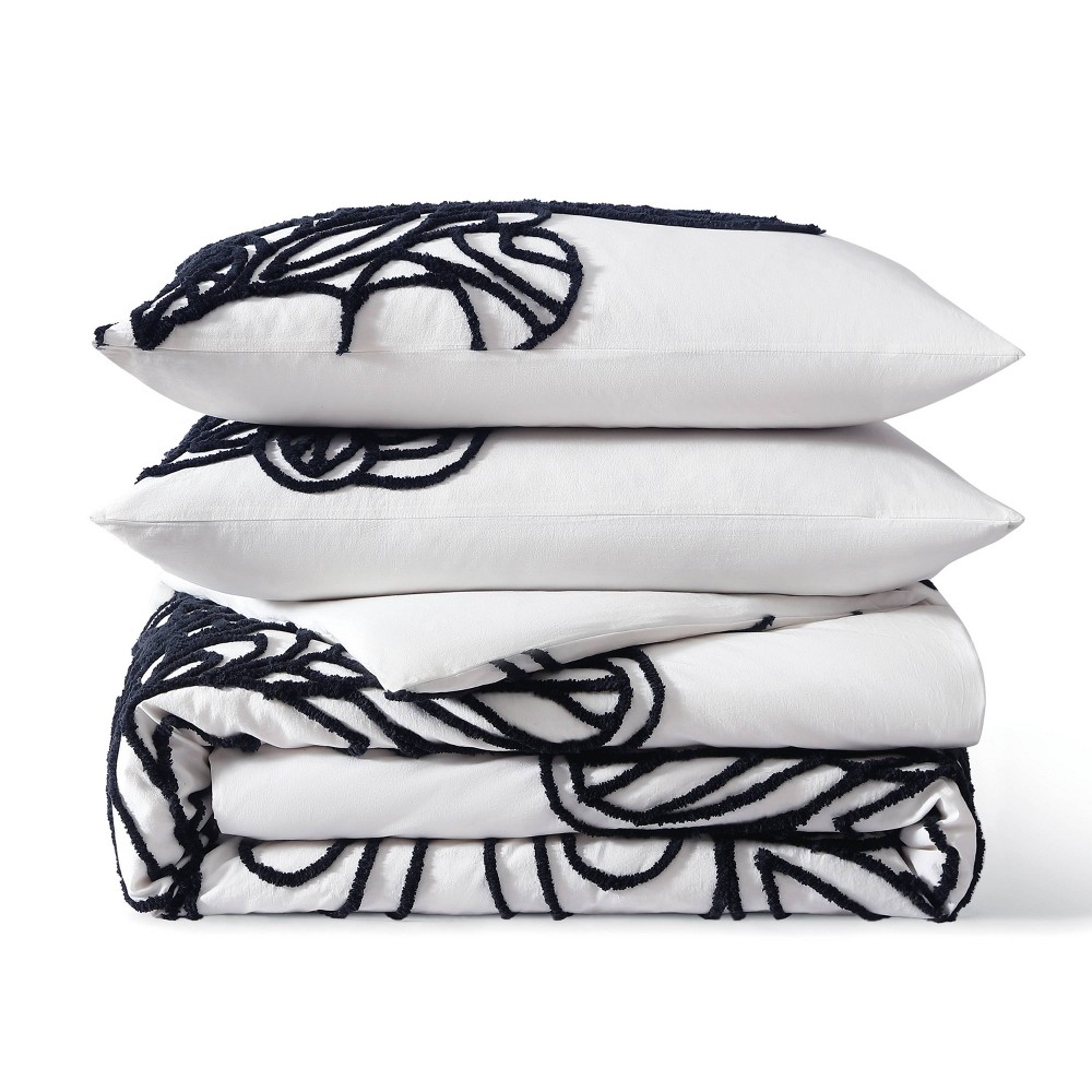 Photos - Bed Linen 3pc King Wild Out Tufted Duvet Set - Rochelle Porter