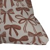 20"x20" Deny Designs Valentina Ramos Bows Mocha Mousse Square Outdoor Throw Pillow Beige - 2 of 4