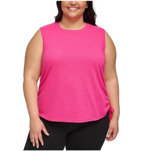 Calvin Klein Womens Knit Shirred Sleeveless Blouse Top - 1 of 1