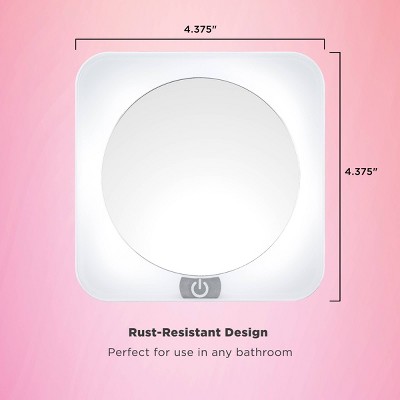 Elegant Round Countertop LED Magnifying Makeup Mirror