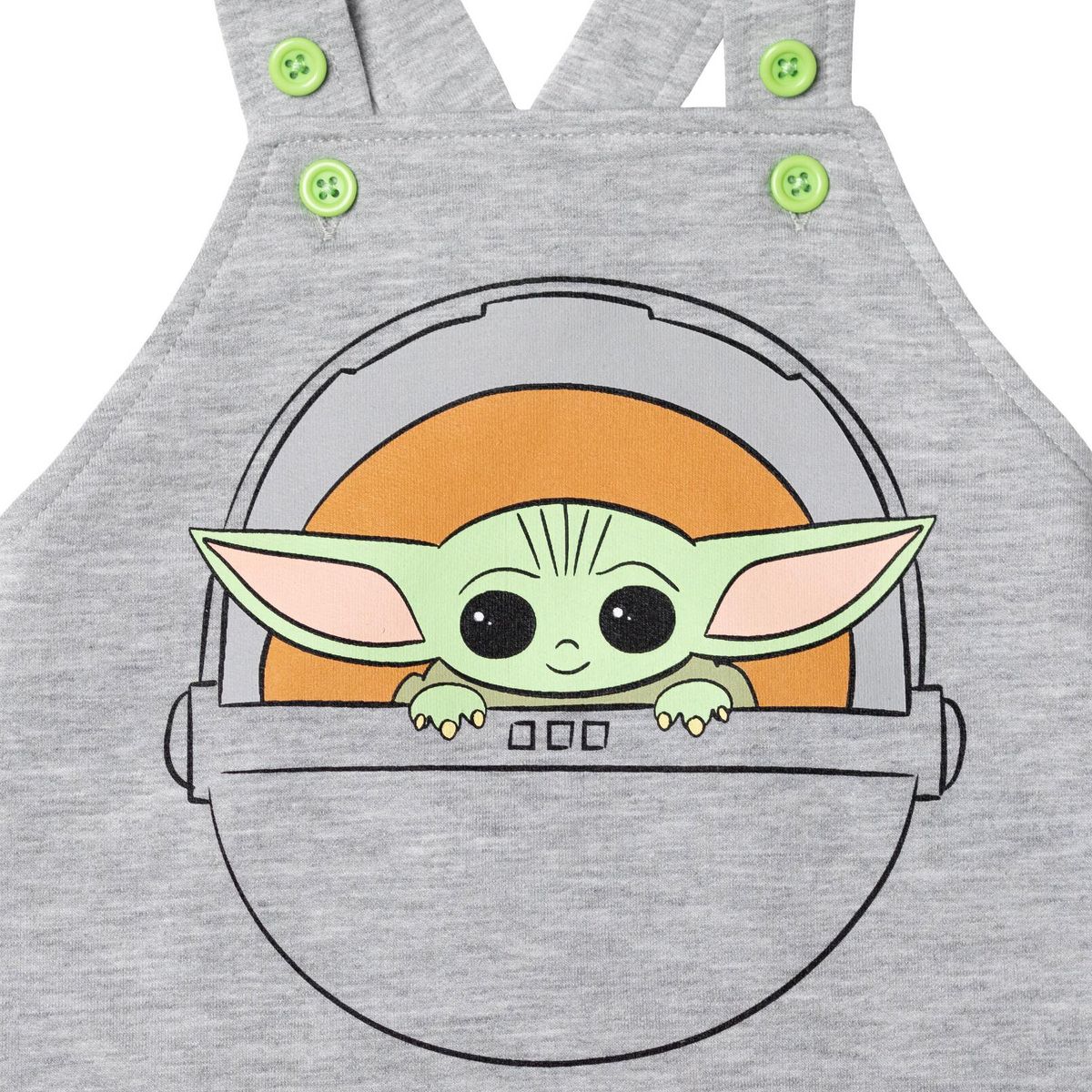 Star Wars Baby Boys' Shortall T-Shirt and Bucket Hat Set Newborn to Infant - thumbnail 8