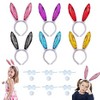 Easter Headband Rabbit Ears Headband Rabbit Ears with Wire for Halloween, Cosplay, Easter, Costume Parties, Kids & Adults - 2 of 4