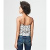 Aeropostale Womens Cropped Print Cami Tank Top, Grey, X-Large - 2 of 2