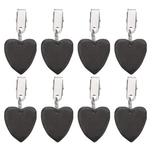 Unique Bargains Marble Heart Shape Tablecloth Weight Pendant Hooks 1.57" x 1.57" - 1 of 4