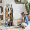 Infans Kids Rotating Bookshelf 4 Tier Tree Shape Revolving Bookcase 360° Display Rack - 3 of 4