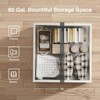 Lift Top Wood Square Center Table with Charging Station, Rustic Coffee Table - 3 of 4