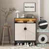 ALEXOUN 5-Tier Shoe Storage Cabinet with Doors - Wooden Shoe Organizer with Adjustable Shelves & Anti-Tip Design for Entryway, Hallway,Small Spaces - 2 of 4