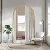 Wooakway Modern Arched Metal Full Length Mirror Bathroom Mirror Decorative Wall Mirror Floor Mirror for Bedroom Living Room - 3 of 4