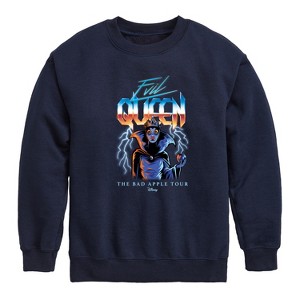 Boys' - Disney Villains - Evil Queen Bad Apple Tour Graphic Long Sleeve Fleece Sweatshirt - 1 of 4