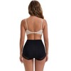 INSPIRE CHIC Women's High-Waisted Butt Lifting Tummy Control Lightweight Shaping Panties 2 Packs - 2 of 4