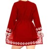 HAPPY BAY Women's Summer Holiday Mini Beachwear Bathing Suit Short Beach Dress Bikini Swimsuit Cover ups for Women Medium-Large Red Solid - 2 of 4