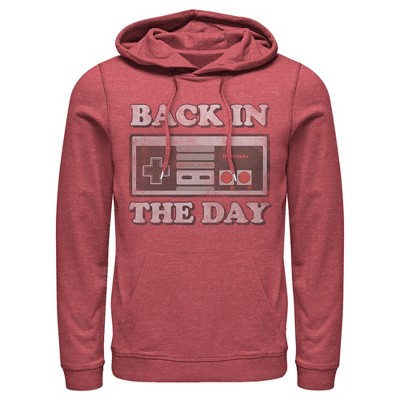 Men's Nintendo Back in Day NES Controller Pull Over Hoodie
