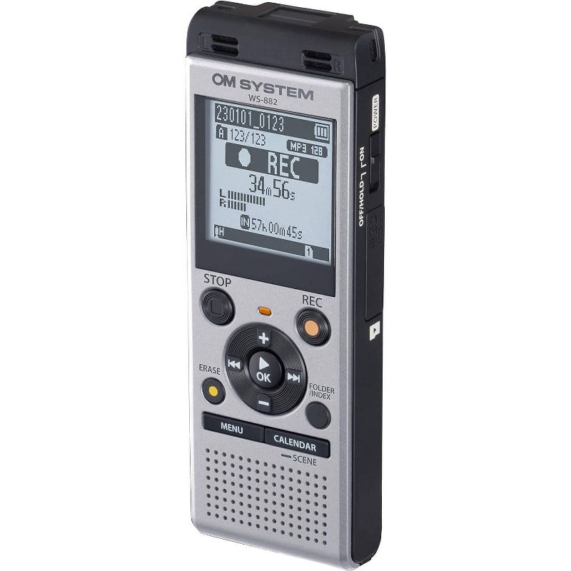 OM System WS-882 Digital Voice Recorder - Silver, 2 of 8