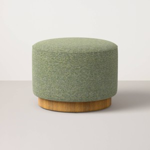 Round Ottoman with Plinth Base - Hearth & Hand™ with Magnolia - 1 of 4