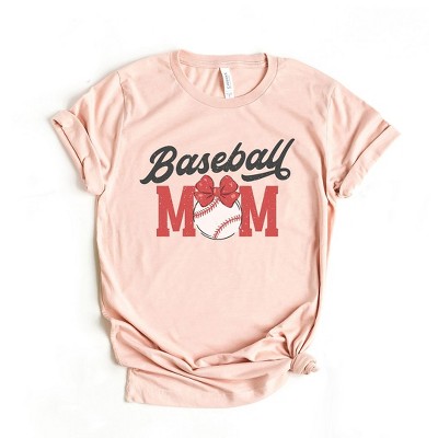 Funny Baseball Mom T-Shirt - Women's Short Sleeve Graphic Tee, Casual Cotton Blend Top - View #11