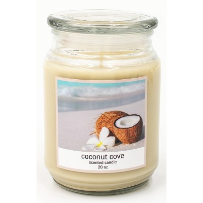 20oz Lidded Glass Jar Coconut Cove Candle